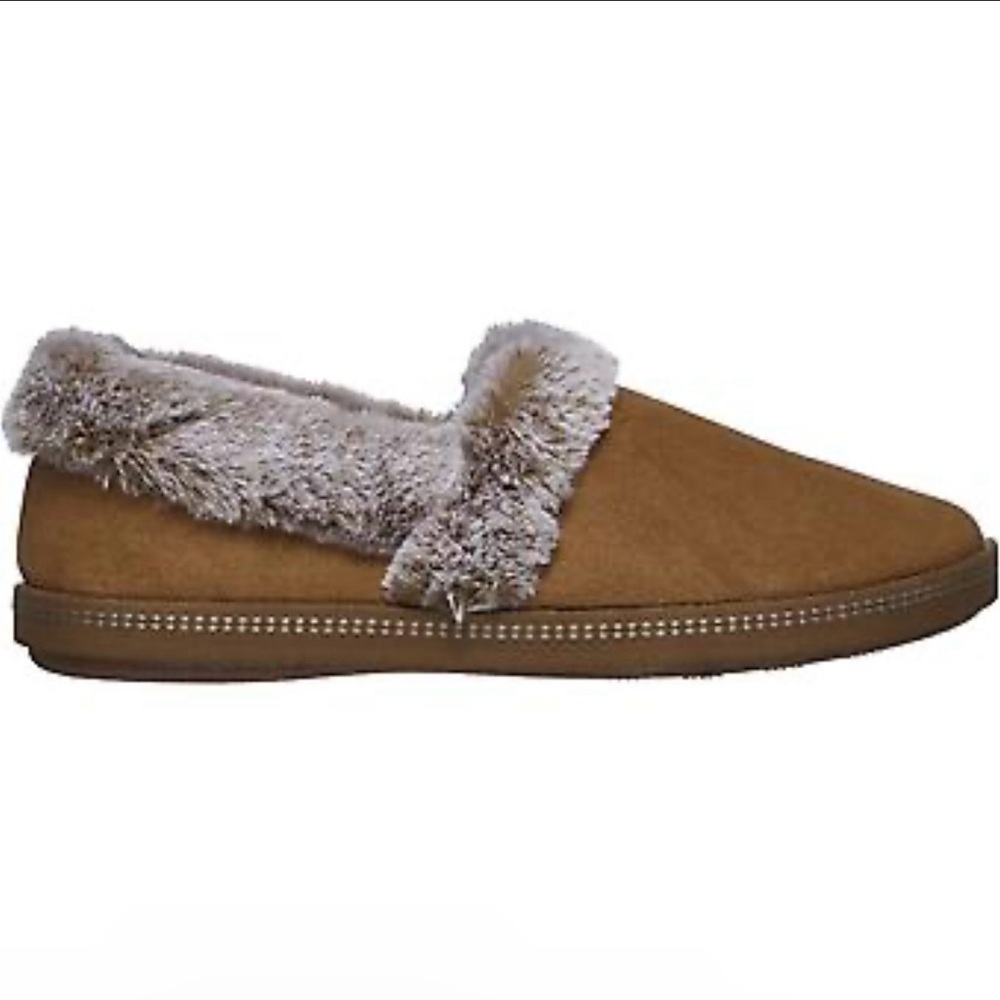 Skechers Cozy Campfire Women’s Brown Fur-Lined Slip-On Shoes Sz‎ 8.5